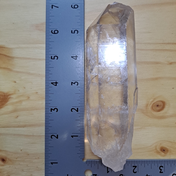 Clear as Glass Large Quartz Crystal Point - Picture 8 of 9